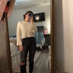 Abercrombie & Fitch The Ankle Straight Ultra High Rise